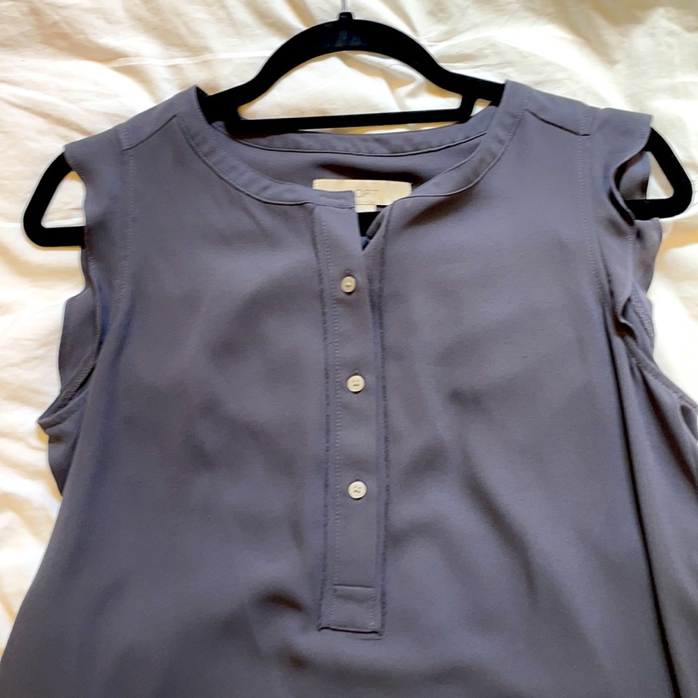 Loft grey blouse